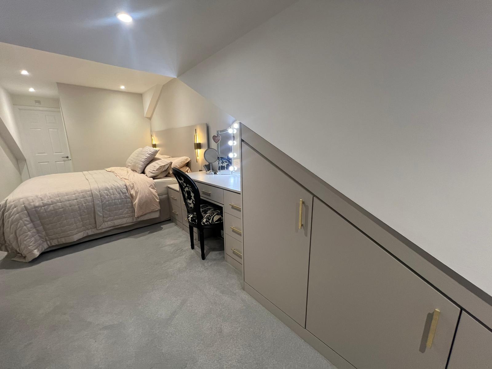Loft Bedroom with Dressing Table & Eave Storage